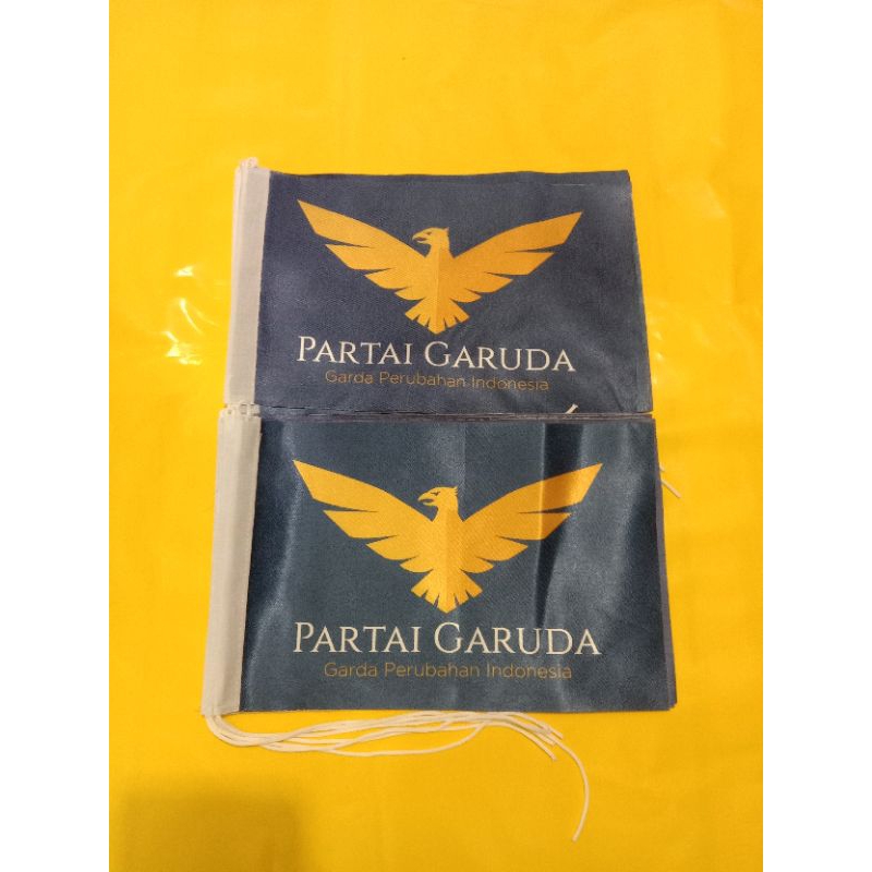 

bendera partai Garuda bendera meja bahan satin