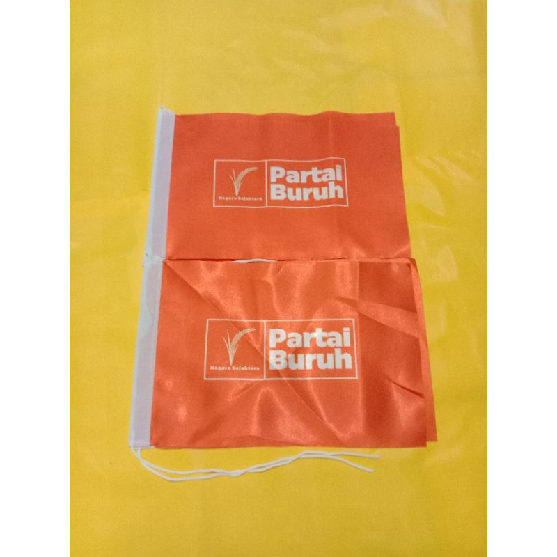 

bendera partai buruh bendera meja bahan satin