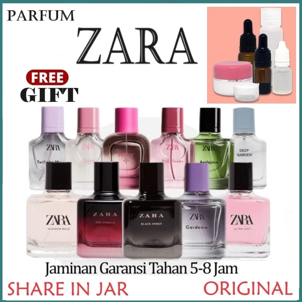 (Decant/Share) Parfum ZARA Gardenia Orchid Oriental Black Amber Tube Rose Gourmand Addict Nude Bouqu