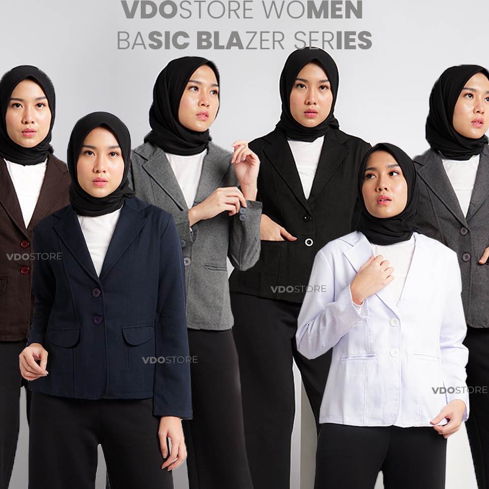 Flash sale BLAZER WANITA PREMIUM  M L XL 2L 3L 4L 5L 6L  ATASAN KERJA JAS KANTOR JUMBO BSIZE PAKAIAN