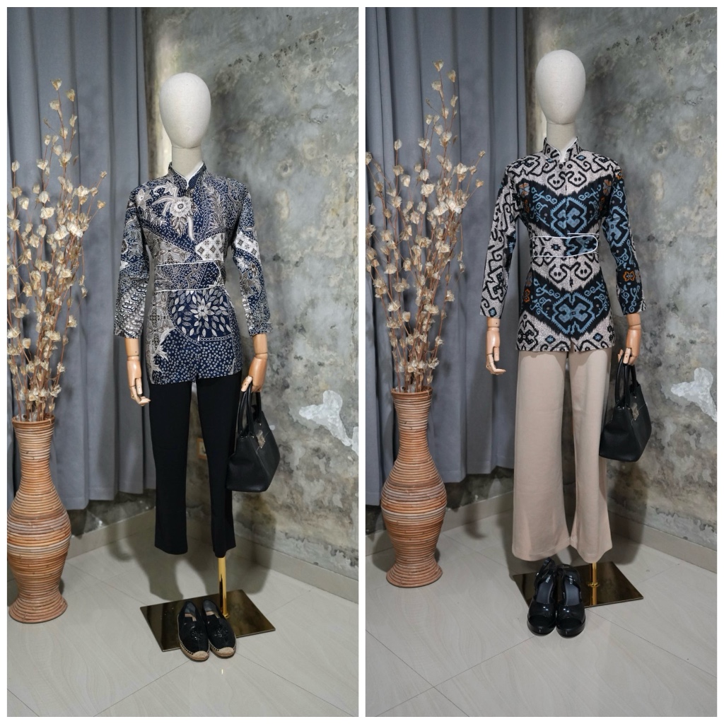 blus batik kantoran | batik sekolah | batik wanita model 7