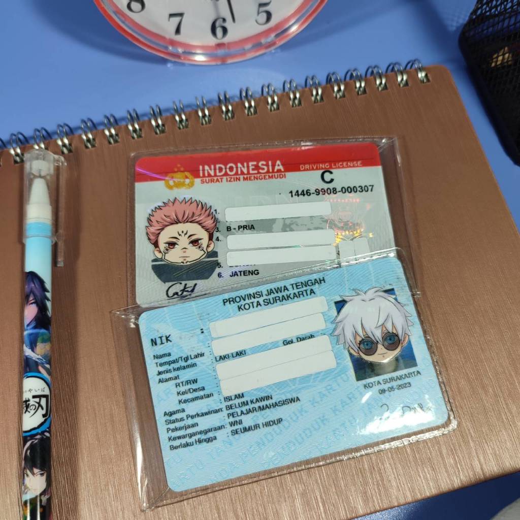 

Sampul Pelindung Anti Gores KTP / SIM Anime Jujutsu Kaisen - Cover KTP / SIM Gojo Satoru Sukuna Toji Fushiguro