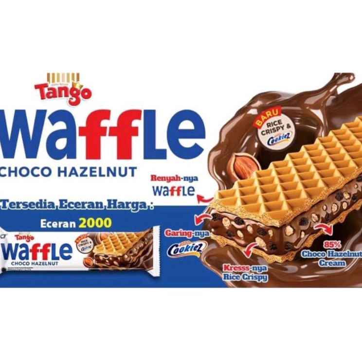 

Terupdate TANGO WAFFLE CHOCO HAZELNUT 1 BOX ISI 12
