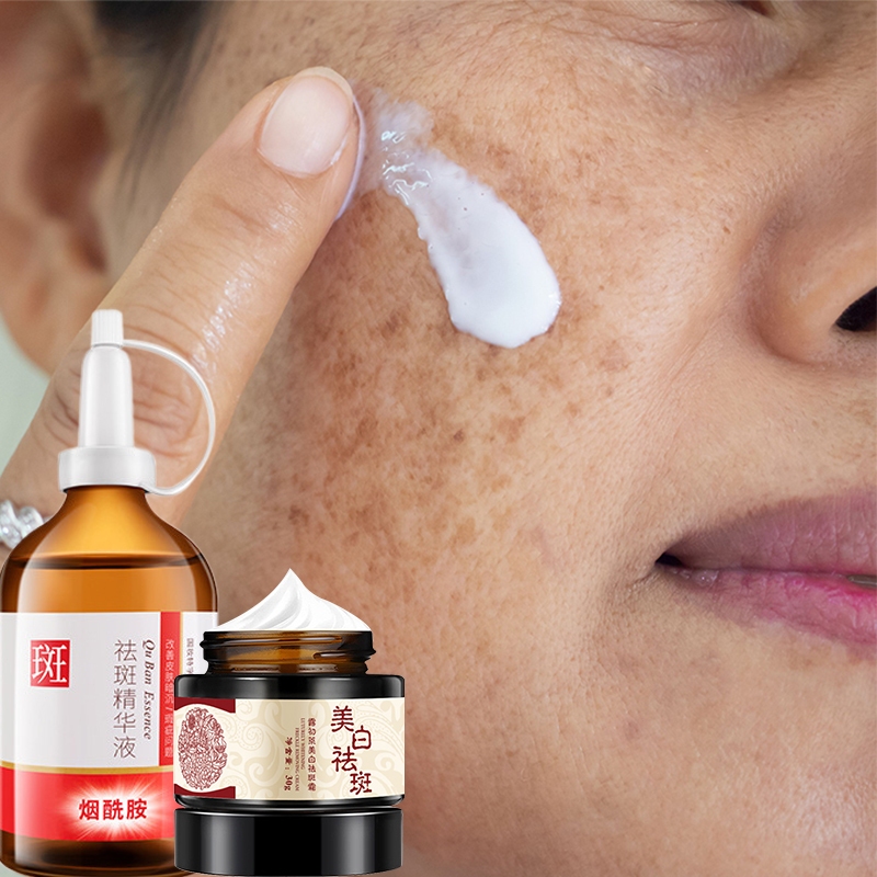 [Set anti bintik yang efektif] Whitening blemish Krim penghilang flek hitam 100ml+30g Permanen Mengh