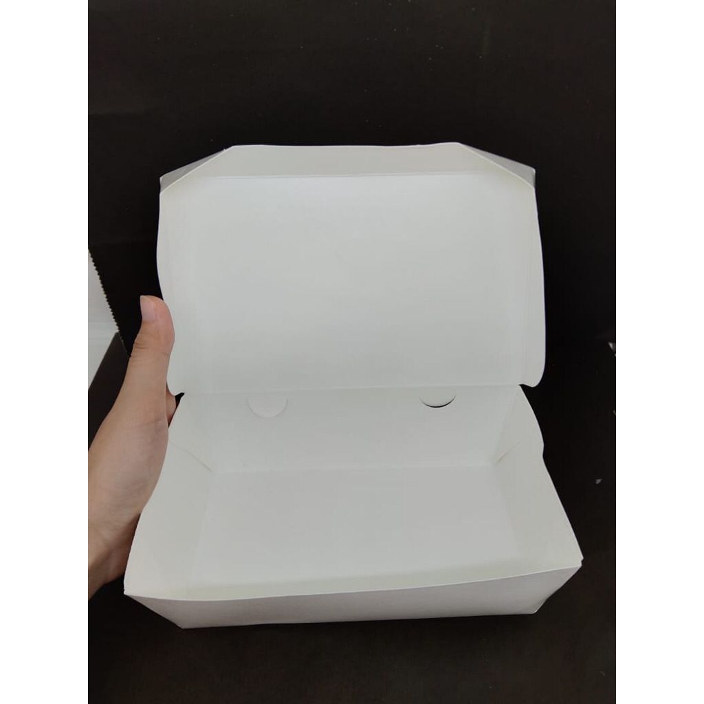 Paper Lunch Box Ivory/ Lembaran lunch box putih