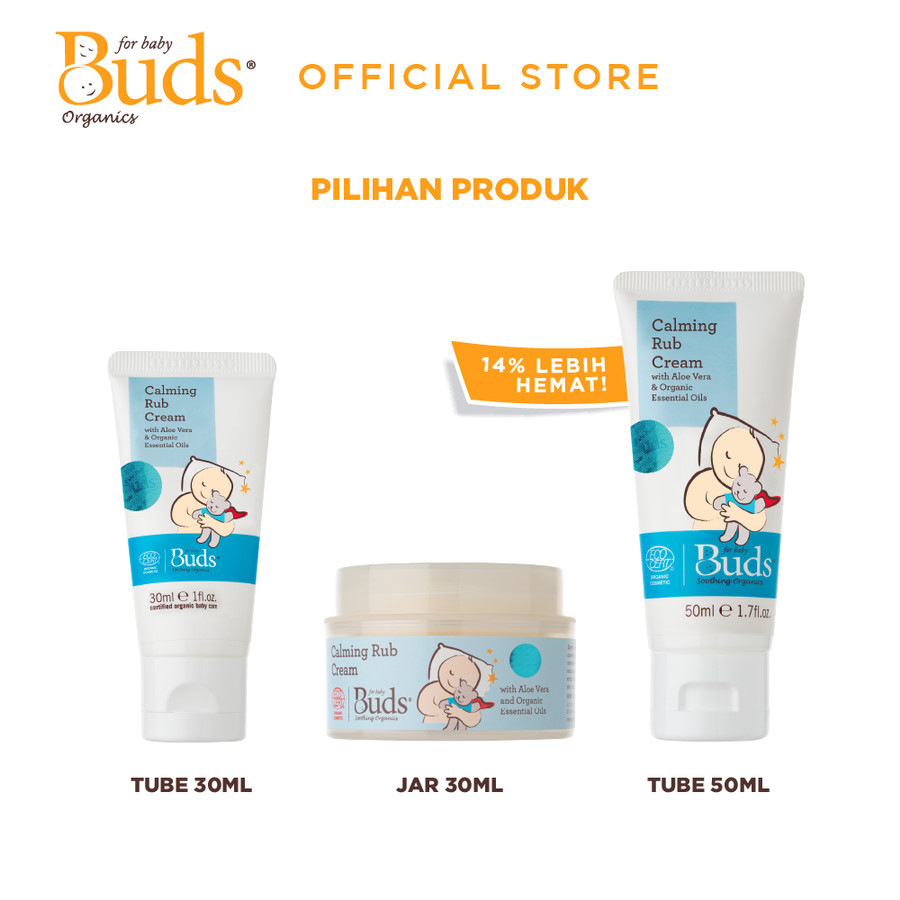 BUDS CALMING TUMMY RUB CREAM JAR 30ML | TUBE 30ML | TUBE 50ML