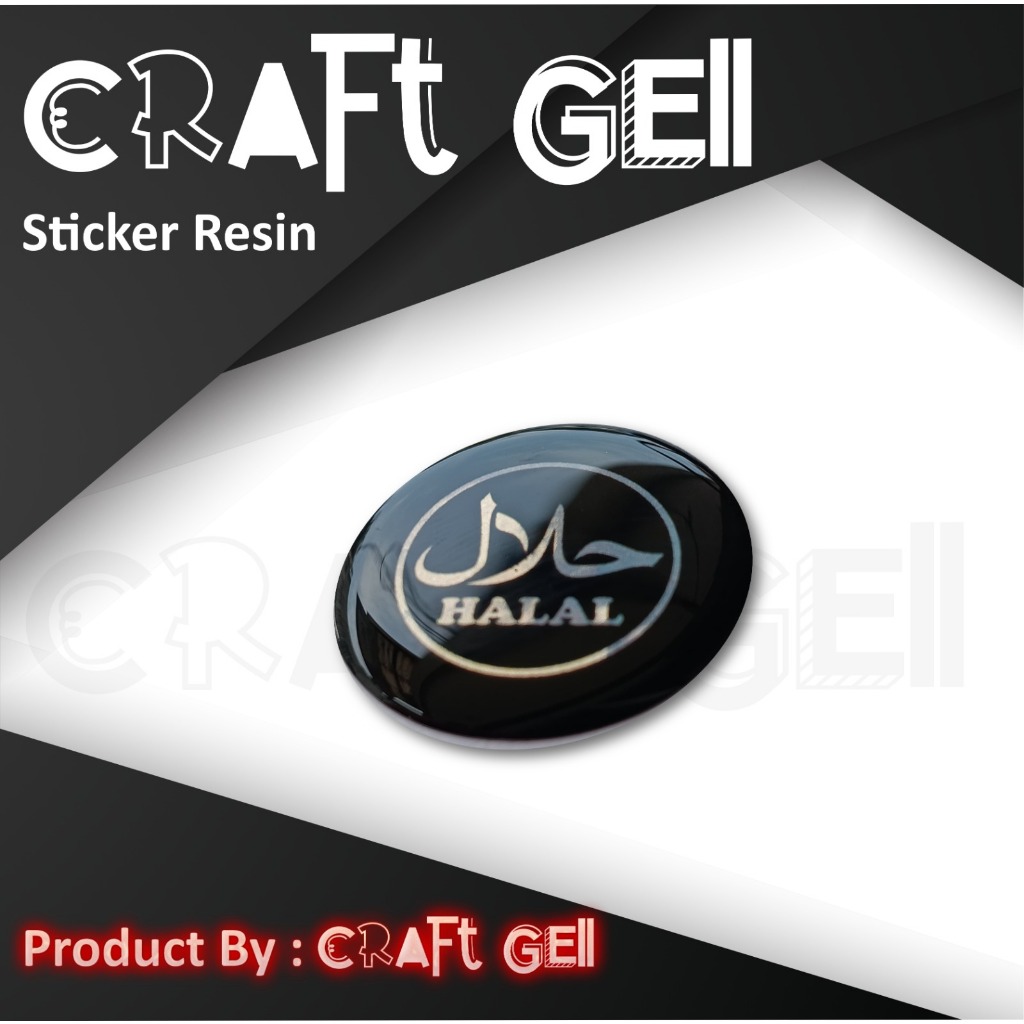 cetak sticker resin timbul