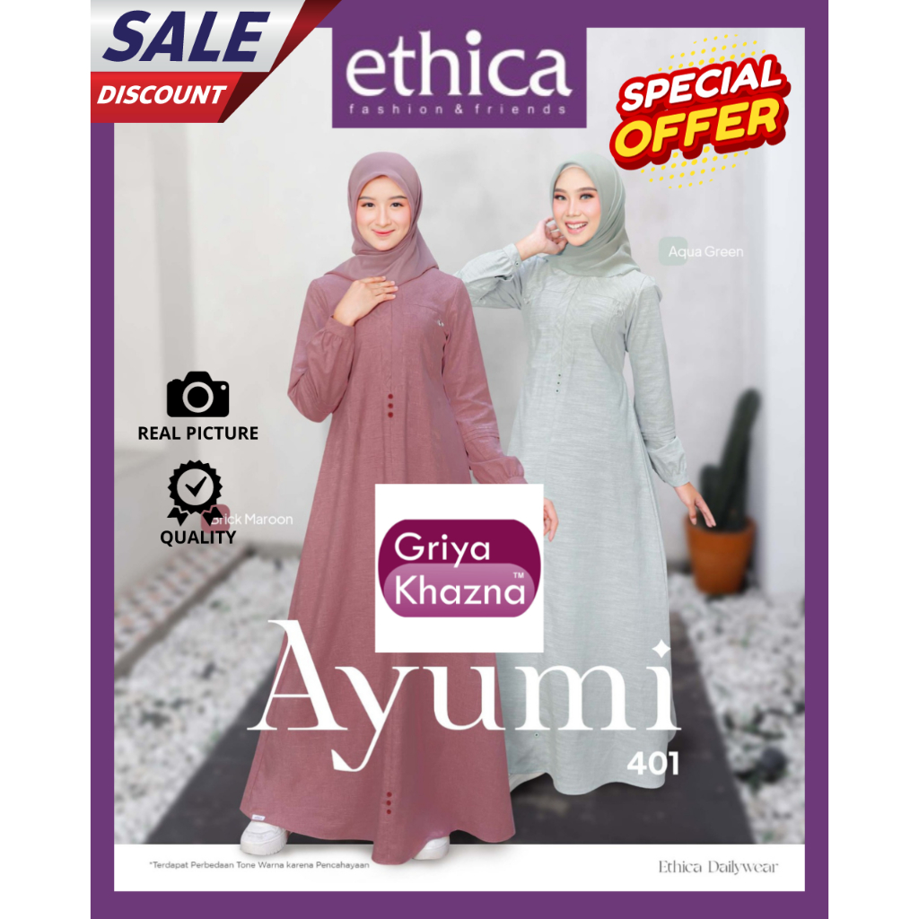 Ethica Baju Gamis Wanita Dewasa Ayumi 401
