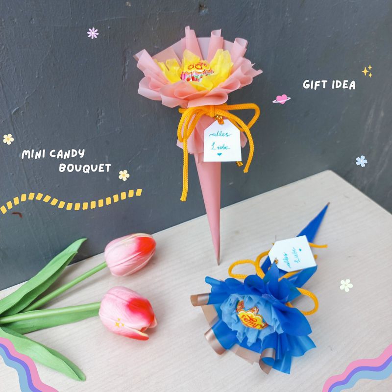 

candy bouquet / chuppa cupps / mini candy / gift idea