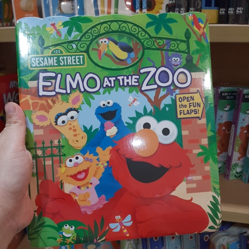 elmo at the zoo learning animals sesame street board book