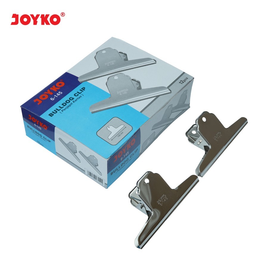 (12pcs)  pencepit kertas besar 6-145 / binder clip / bulldog clip