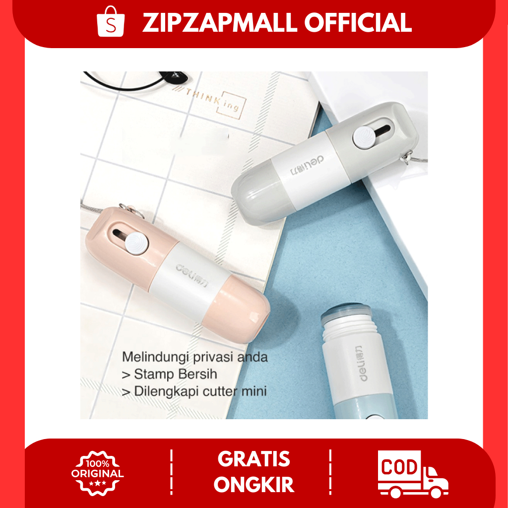 

Stempel Penghapus Resi 2 in 1 Cutter Pembuka Paket / Stempel Pelindung Data 2 in 1 Dengan Cutter Penghapus Nama Alamat Resi JQ12X / Stempel Penghapus Resi Sangat Cocok Untuk Hobi Belanja Online