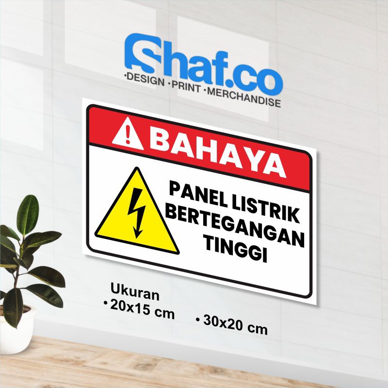 

STIKER BAHAYA PANEL LISTRIK TEGANGAN LISTRIK