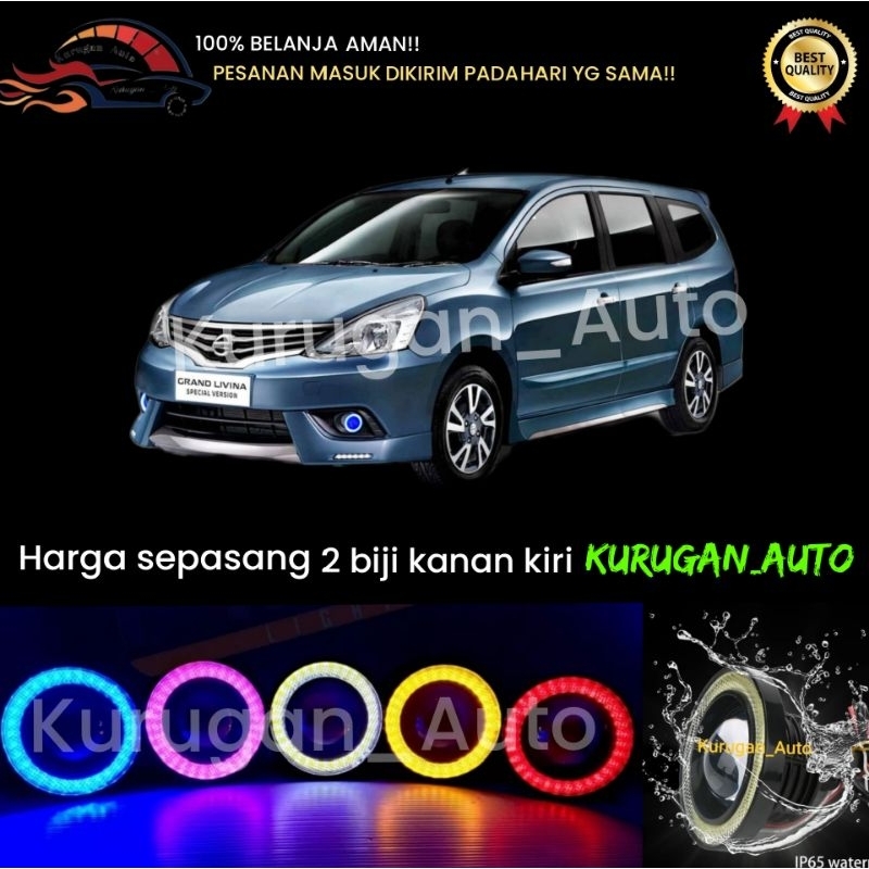 Foglamp Angel Eyes GRAND LIVINA HWS Lampu Variasi Mobil