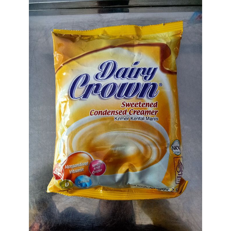 

DAIRY CROWN POUCH ORI 2.5KG / SUSU KENTAL MANIS DAIRY CROWN 2.5KG