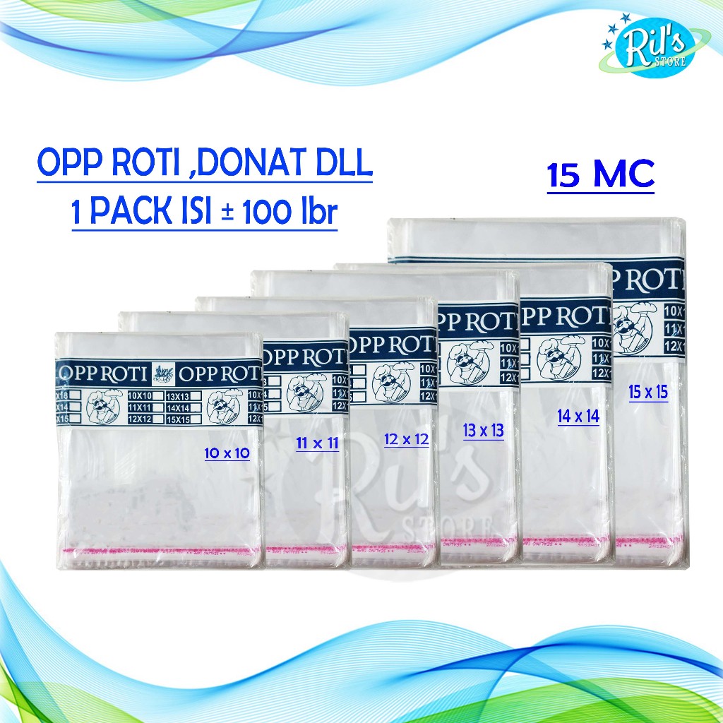 Plastik OPP lem Roti - Donat - Plastik Donat 10x10 - OPP SEAL KUE