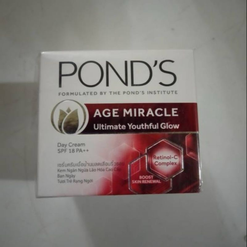 PONDS AGE MIRACLE ULTIMATE YOUTHFUL GLOW DAY &amp; NIGHT CREAM 10G - 50G PONDS AGE MIRACLE DAY WRINKLE CREAM