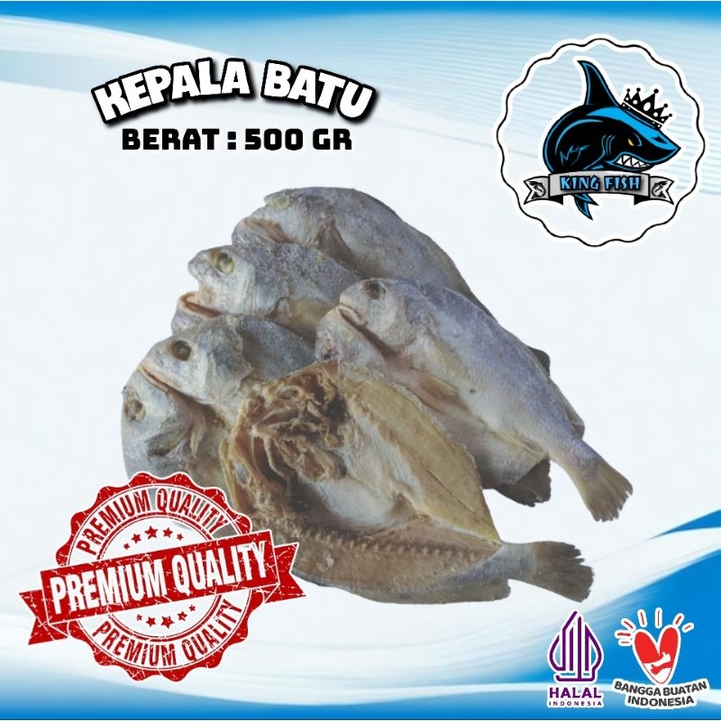 

500GR IKAN ASIN KEPALA BATU/GULAMA MURAH BERKUALITAS