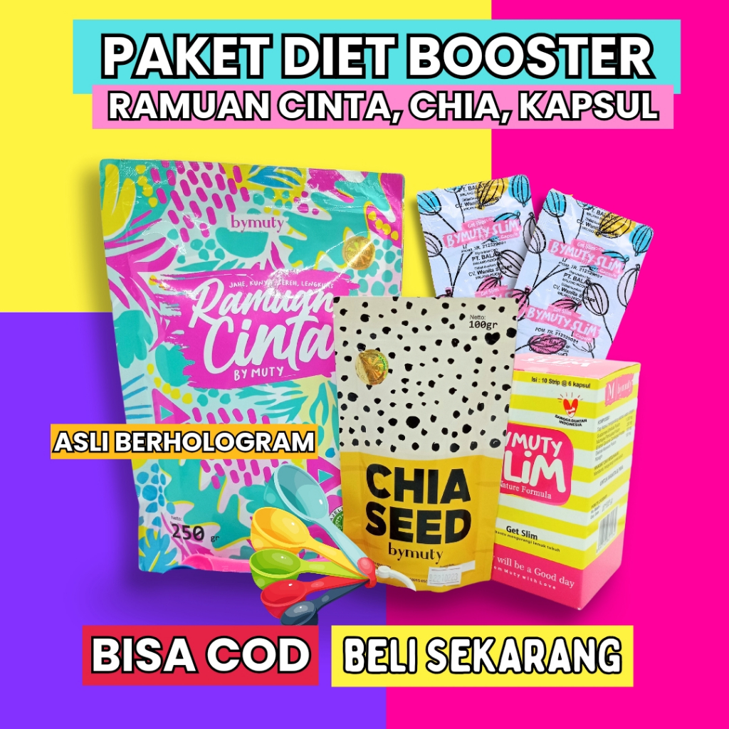 Paket Lengkap Ramuan Cinta By Muty Penurun Berat Badan Obat Diet Herbal Ampuh Pelangsing Badan Alami
