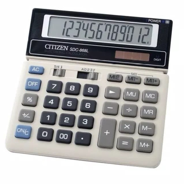 

Kalkulator Citizen Type SDC 868 L Calculator Citizen 12 Digit 868 L sgd