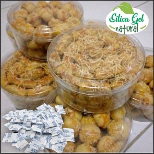 Silica gel silika gel pengawet makanan kue kering alami