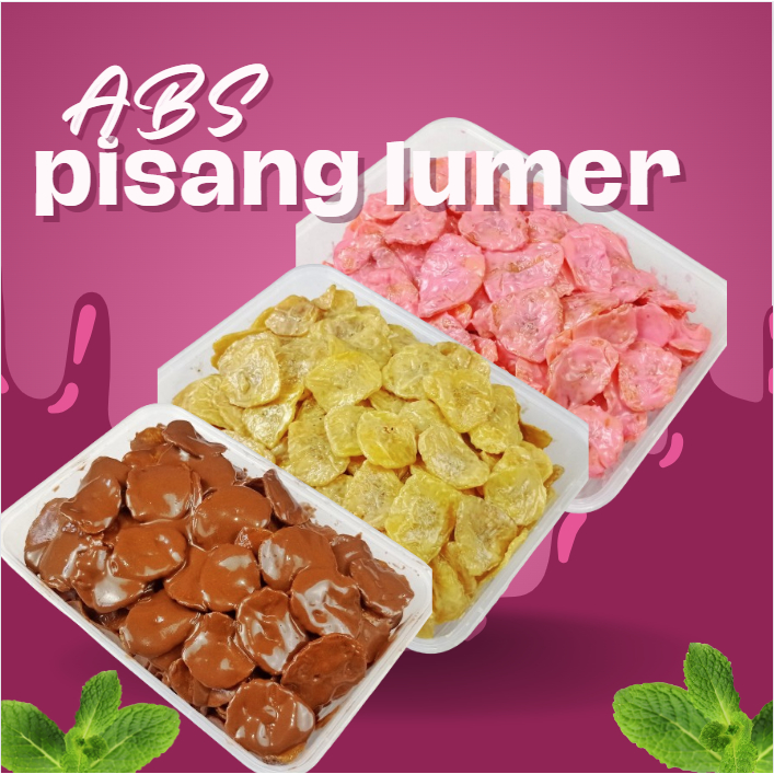 LUMER KERIPIK PISANG GLAZE COKLAT MANIS GURIH KOTAK 500ML