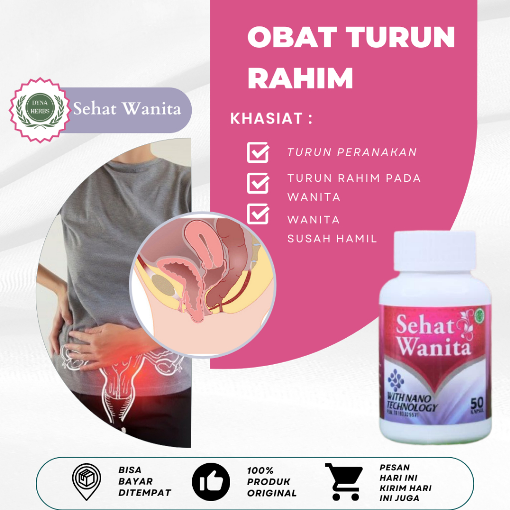 Obat Rahim Turun, Obat Turun Peranakan, Obat Turun Peranakan Wanita, Obat Masalah Kewanitaan, Obat P