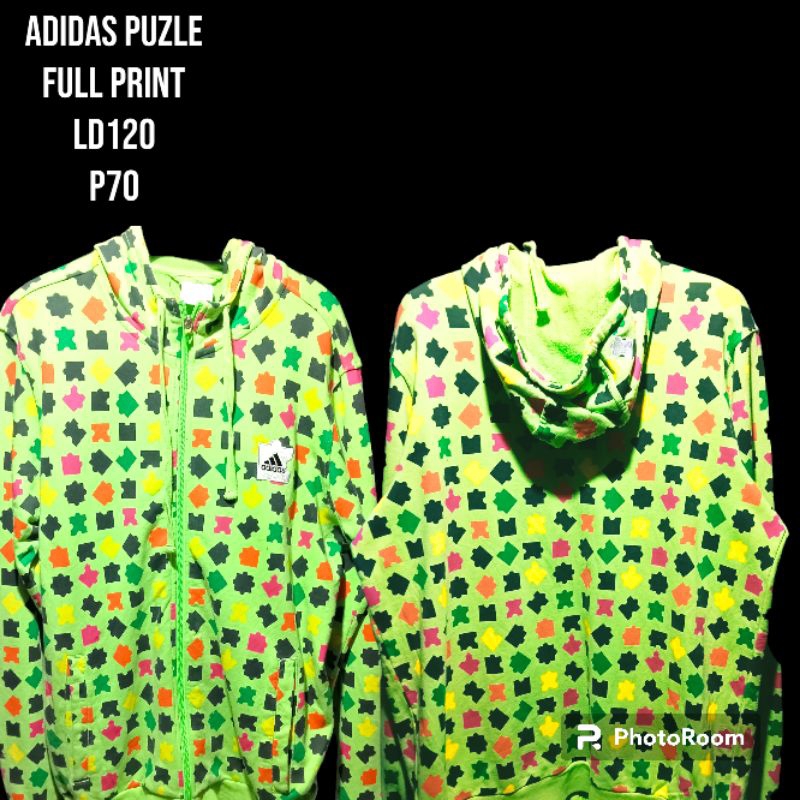 HOODIE BRAND ADIDAS PUZZLE FULL PRINT