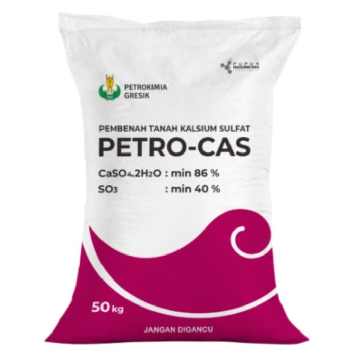Petro-Cas (50 Kg) Pembenah Tanah Kalsium Sulfat Petrokimia Gresik