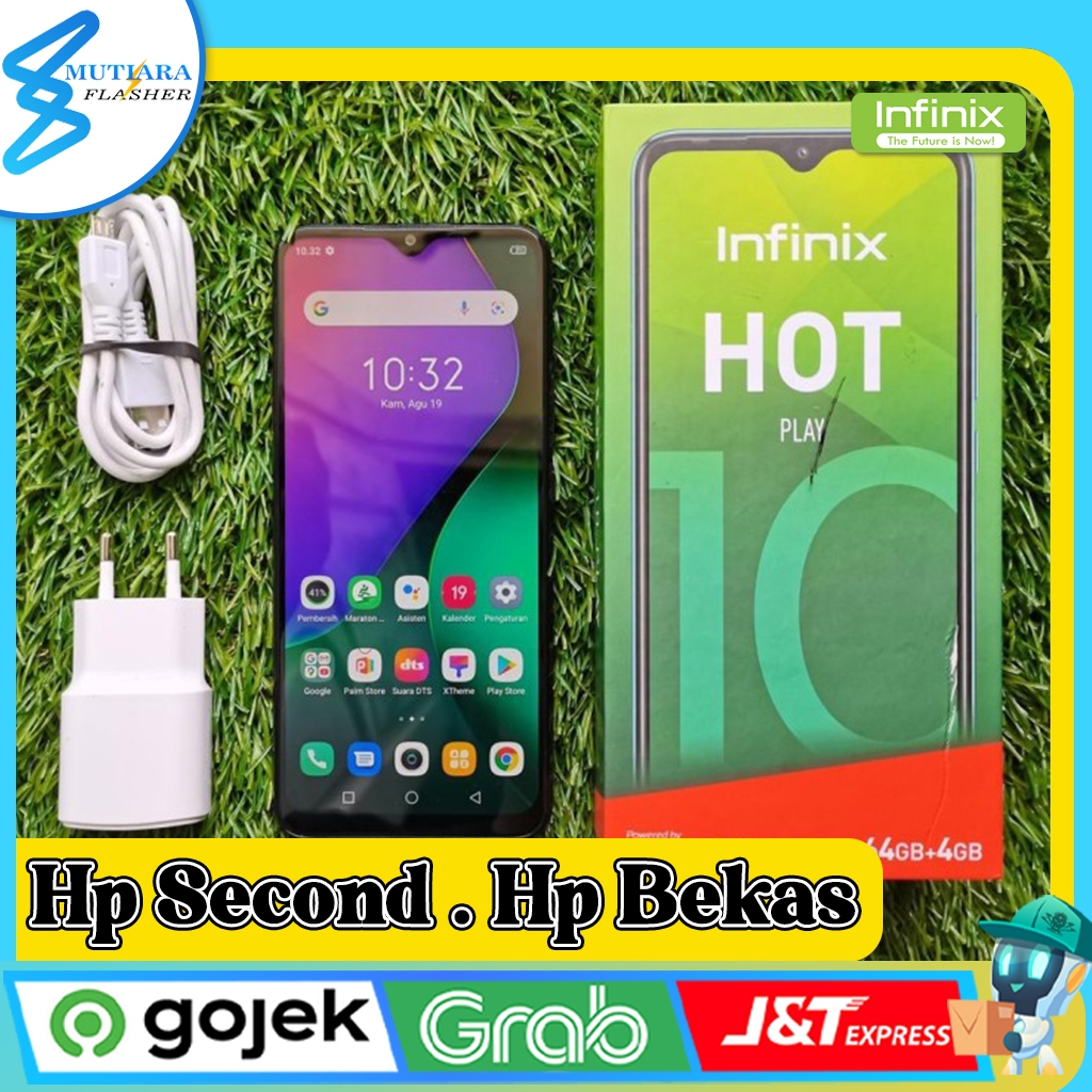 Infinix Hot 10 Play Ram 2/32GB | Ram 3/32GB | Ram 4/64GB Second Original