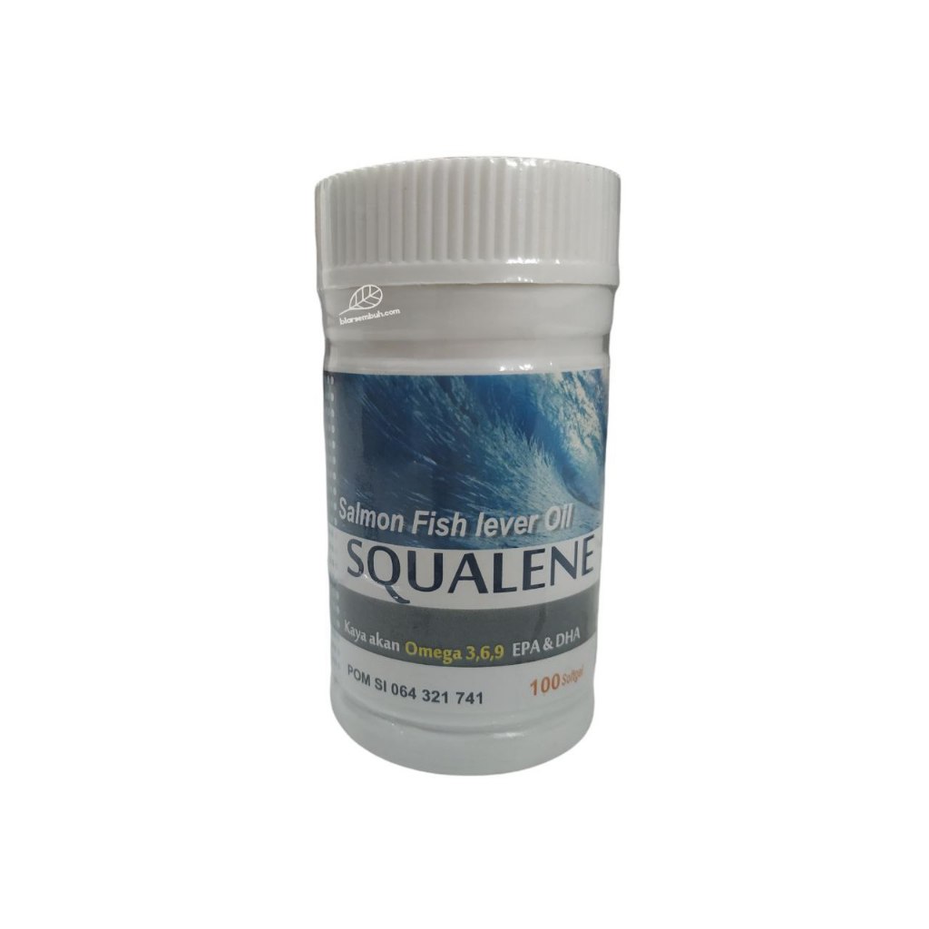 Minyak ikan salmon 100 Kapsul - Squalene Fish Liver Oil Original