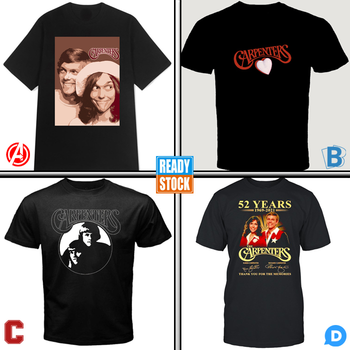 Kaos THE CARPENTERS DUO Tshirt 100% Cotton