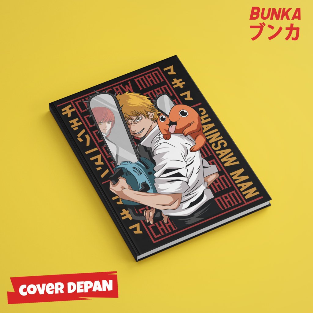 

Note Book Aesthetic Anime Chainsaw Man Denji Pochita Design Hardcover A5 Buku Tulis Catatan Notes Agenda Planner Jurnal vintage buku catatan story book kado anniversary valentine cowok cewek murah