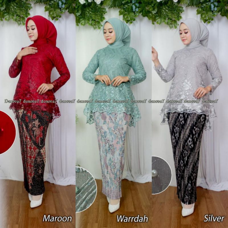 Couple kebaya tile modern / kebaya wisuda / kebaya muslim