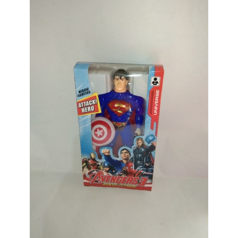 mainan robot superman mainan murah balikpapan