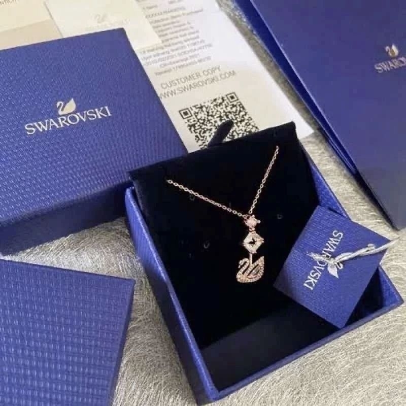 ORIGINAL Kalung Swarovski Motif Angsa Terbaru