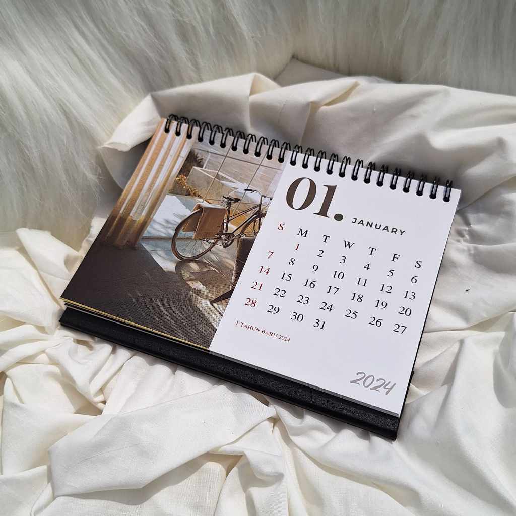 

Kalender Meja Modern Horizontal 01 2024 2025 Aesthetic Premium Quality Spiral