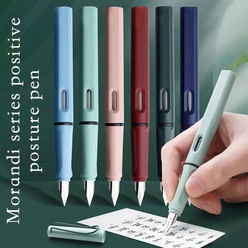 

Pulpen Fountain Pen 0.38mm Morandi System Color Bahan Plastik Hollow Untuk Sekolah