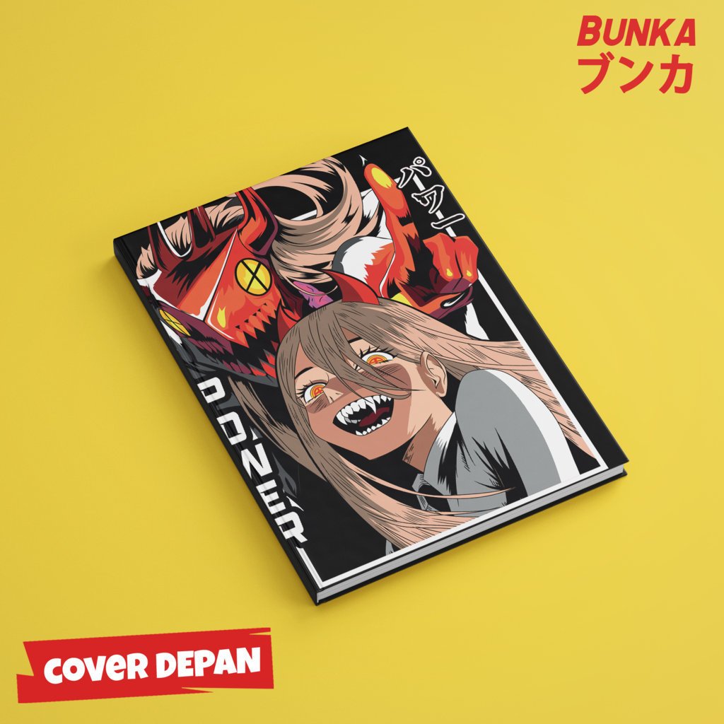 

Note Book Aesthetic Anime Chainsaw Man Power Hardcover A5 Buku Tulis Catatan Notes Agenda Planner Jurnal vintage buku catatan story book kado anniversary valentine cowok cewek murah