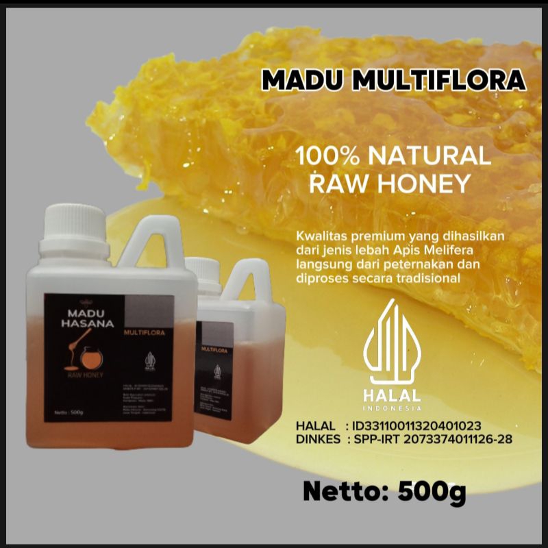 

Madu Multiflora Asli 500g