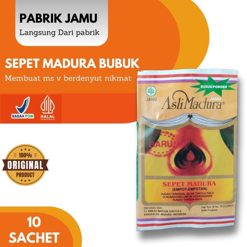 jamu empot sepet madura bubuk 10 sachet original - pabrik jamu