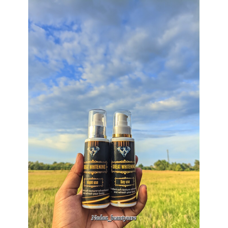 HB Great Whitening 1 Paket free cermin - Memutihkan kulit badak/kulit susah putih/mencerahkan/hb vir