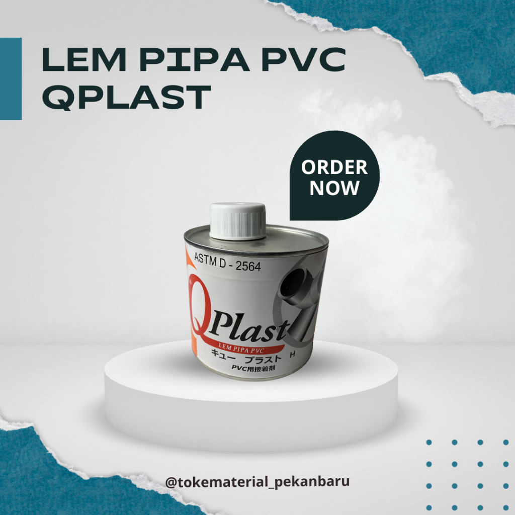 Lem Pipa PVC Qplast Kaleng Kecil & Besar