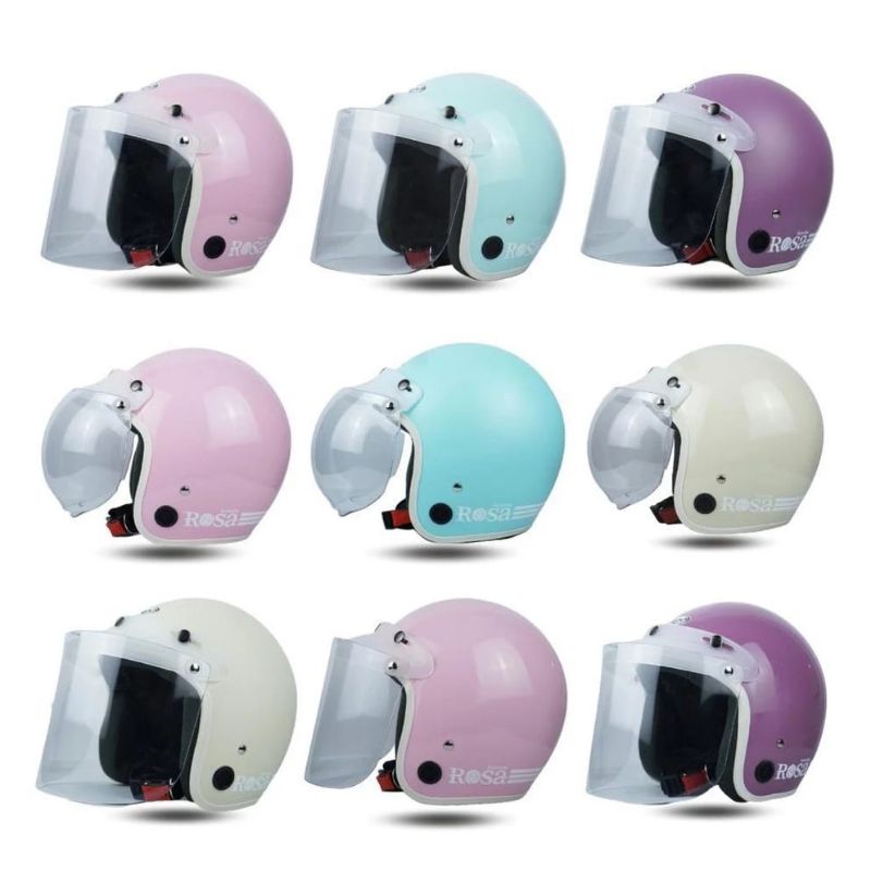 HELM BOGO CANTIK / HELM BOGO RETRO CEWEK CANTIK SNI