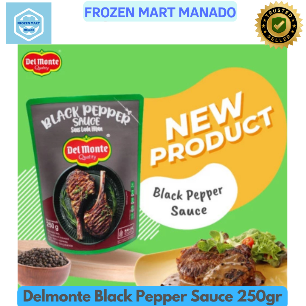 

Delmonte Black Pepper Sauce 250gr - Frozen Mart Manado (Frozen Food Manado)