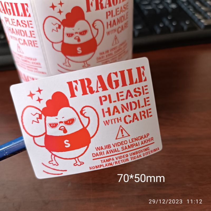

Sticker Fragile Unboxing Paket Ayam Sopi