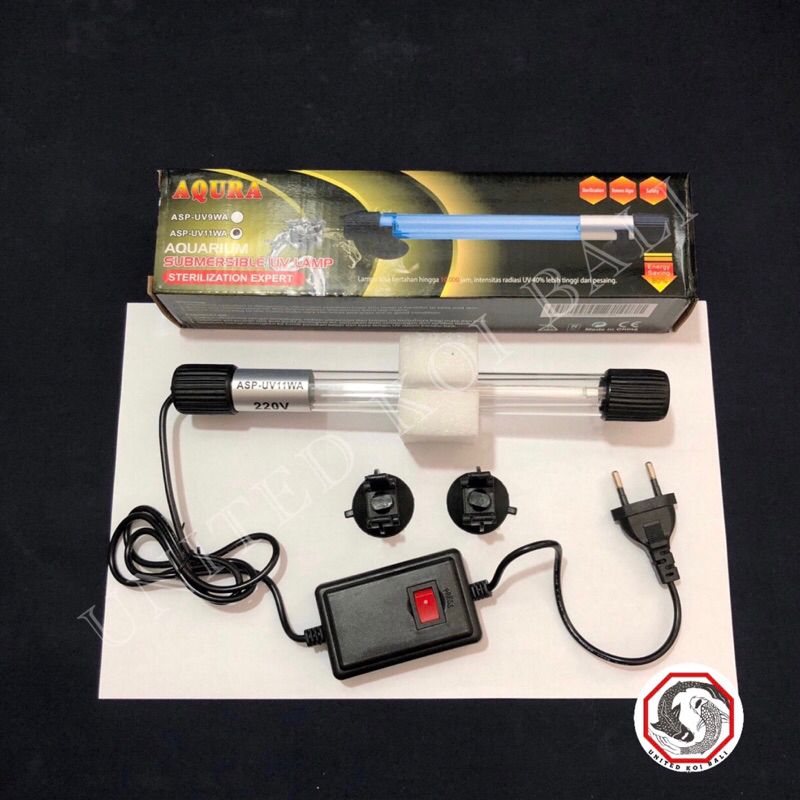 LAMPU UV KOLAM IKAN KOI DAN AQUARIUM AQURA ASP UV-11watt