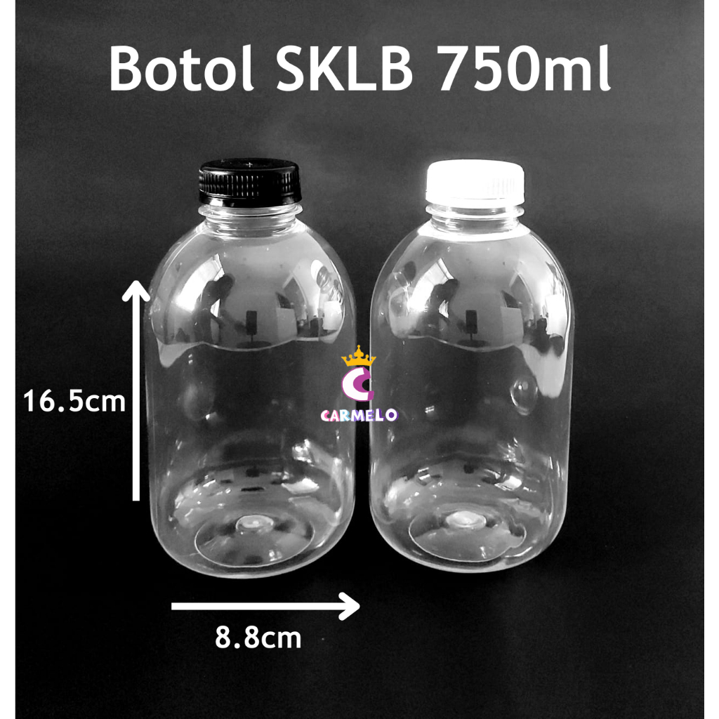 Minimal Order 8pc Botol GENDUT 750 ml botol plastik sirup kopi unik lucu boba SKLB 750ml / Botol PET