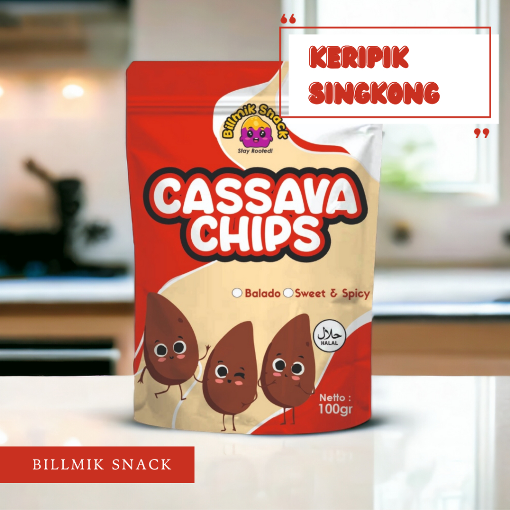

Billmik Cassava chips 100g / Keripik singkong