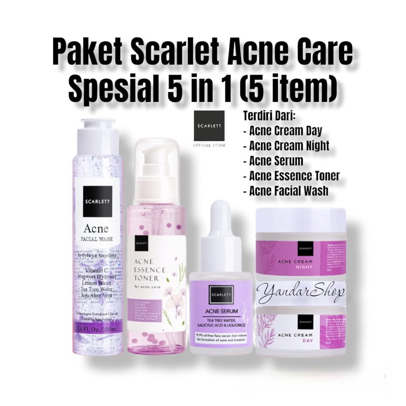 SCARLETT 5in1 paket ACNE SERIES